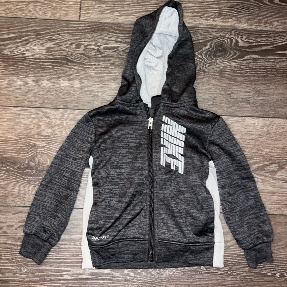 Boys 24 Month Gray Nike Zip-Up Hoodie‎